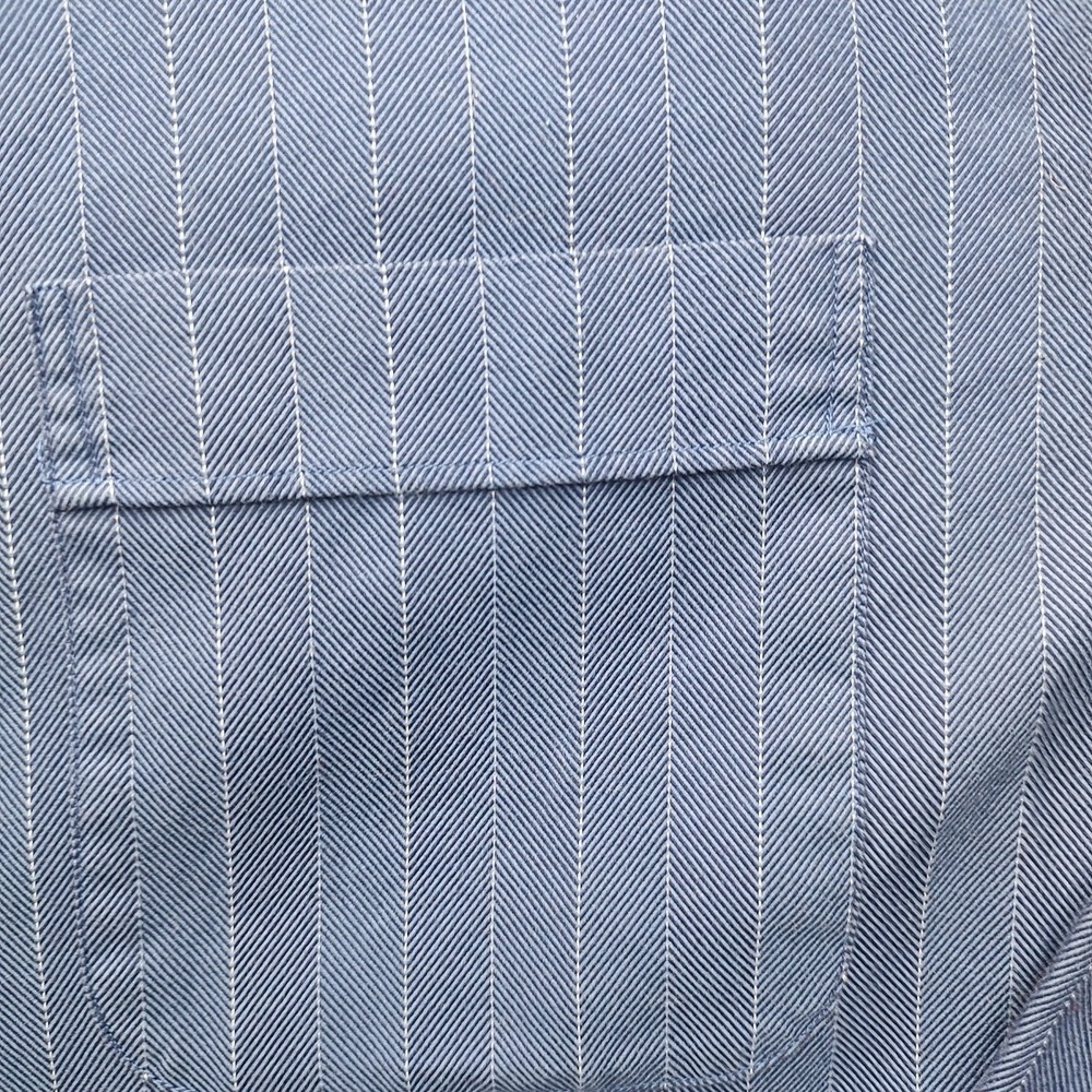 Tommy Bahama Men's Blues Striped Button Up Shirt Long Sleeve 15.5  34-35‎ - Picture 4 of 14